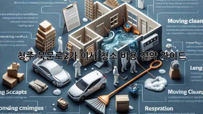 청주 북문로2가 이사 청소 비용 절약 가이드